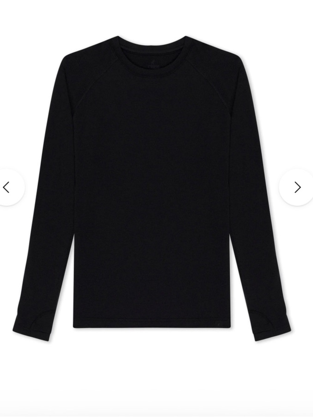 Ridge Merino Wool Black Gorpcore Skiing Midweight Long Sleeve Base Layer XL